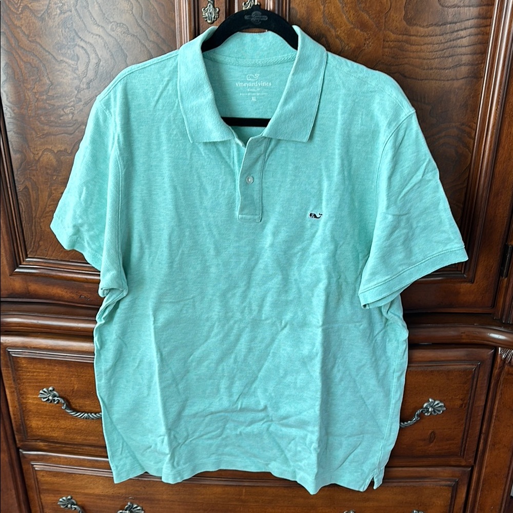 Vineyard Vines Men's Polo Shirt in Light Green
